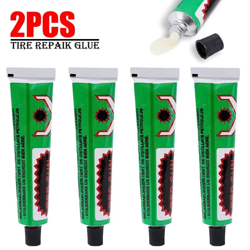 2/1pcs Bicycle Tire Sealant Car Adhesive Glue Cement Rubber Inner Tube Repair Puncture Cold Patch Motorcycle Bicycle Repair Tool