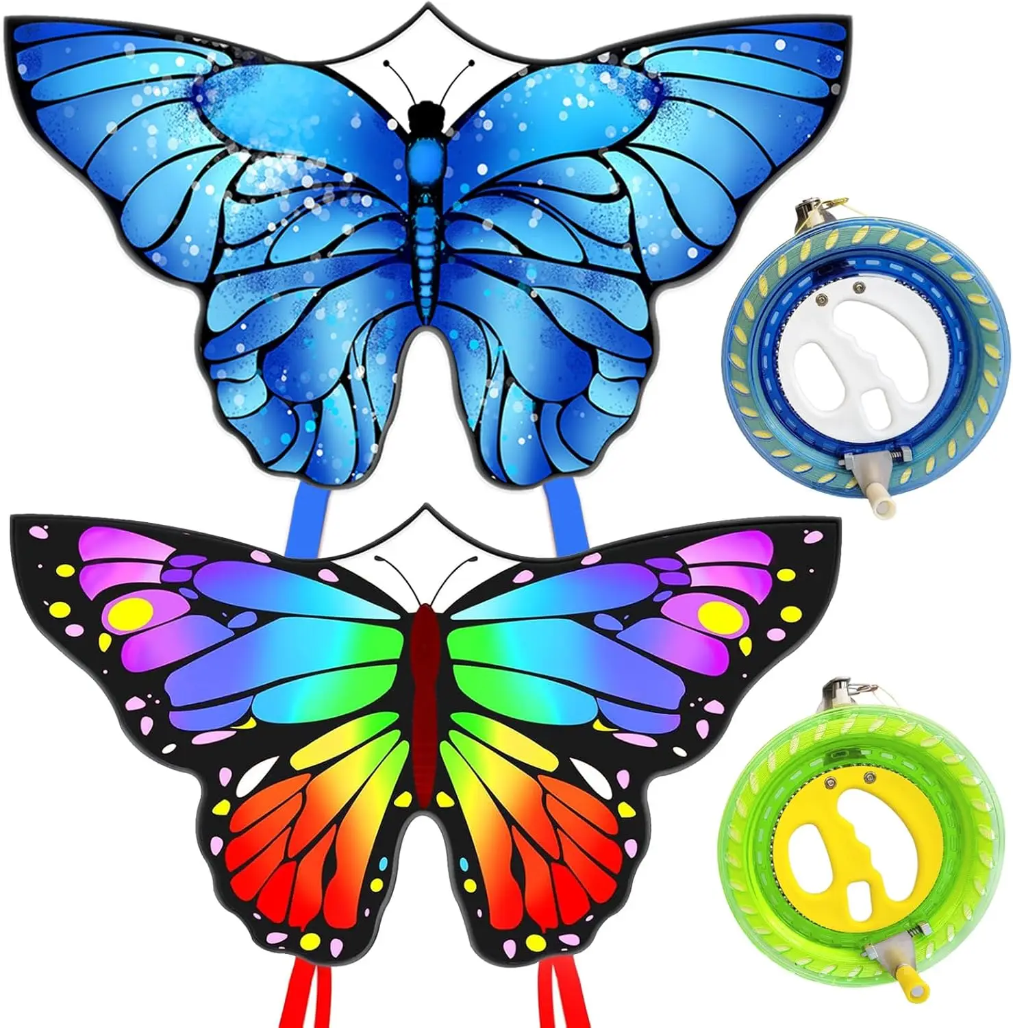 

Large 55" x 28" Butterfly Kite for Kids and Adults, Easy to Fly with 300ft String Handle Included