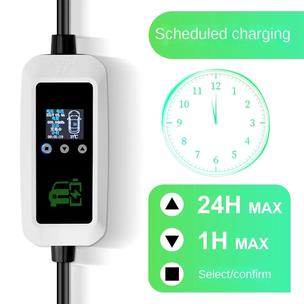 For Tesla EU Uk 7KW Type 2 EV Charger Long Extension Cord 16A/32A Electric Vehicle Charging 5m Cable CE and RoHS Certified