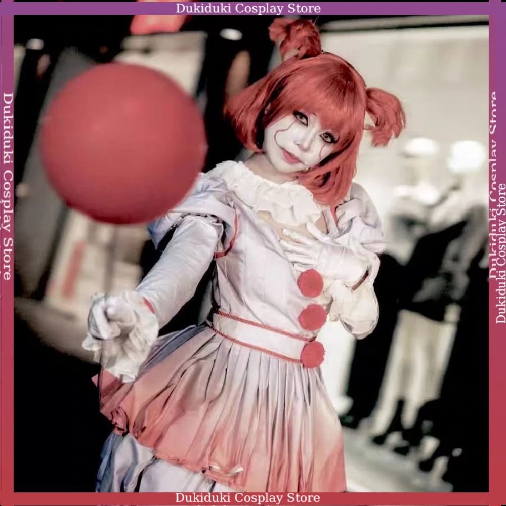 

Clown Cosplay Costume for Adults Pennywis Costumes for Halloween Resurrection Performance Outfits Makeup Party Clown Clothing
