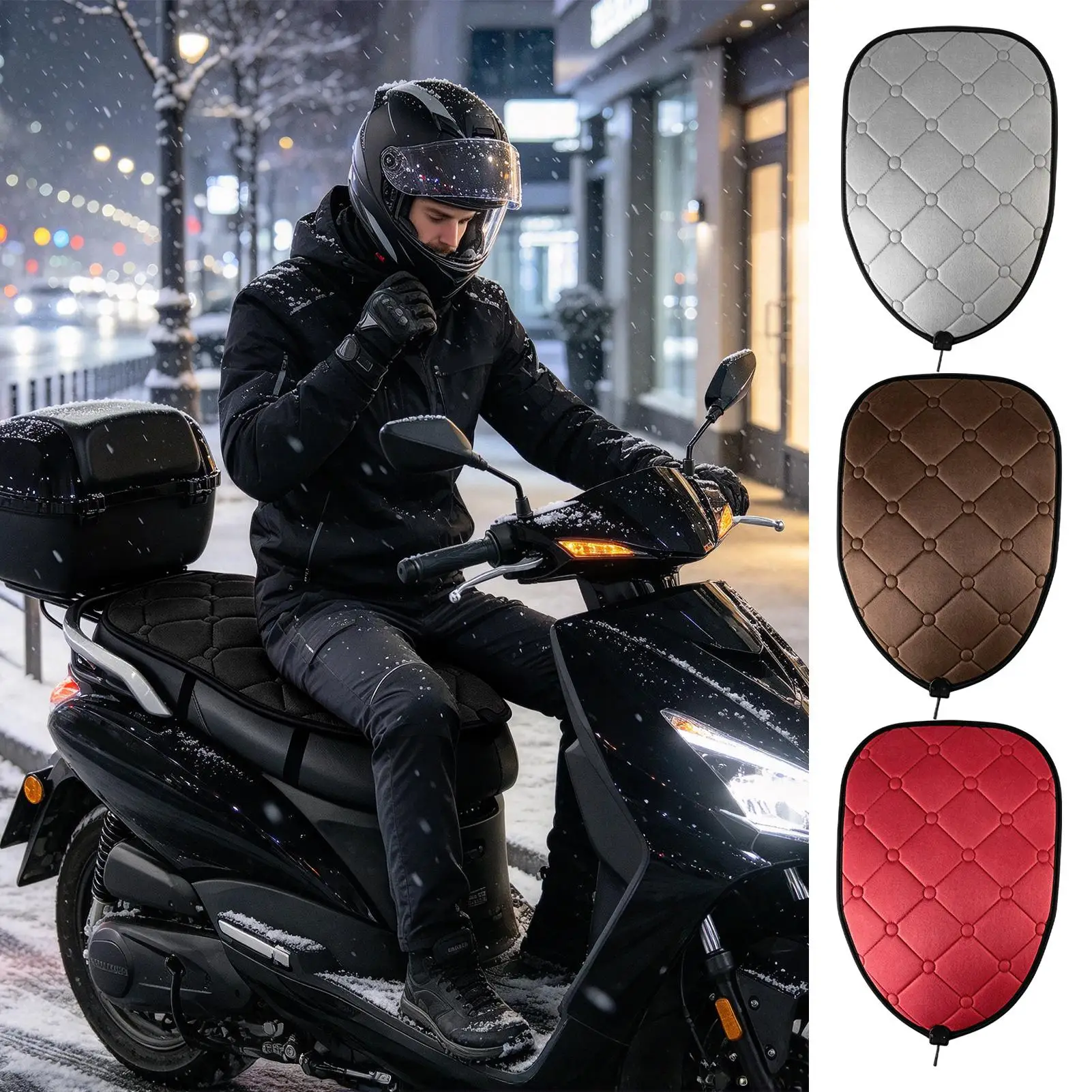 Motorcycle Seat Cushions Shock Absorption Breathable Anti Slip Motorcycle Cushion Seat Pad For Long Distance Highway Daily