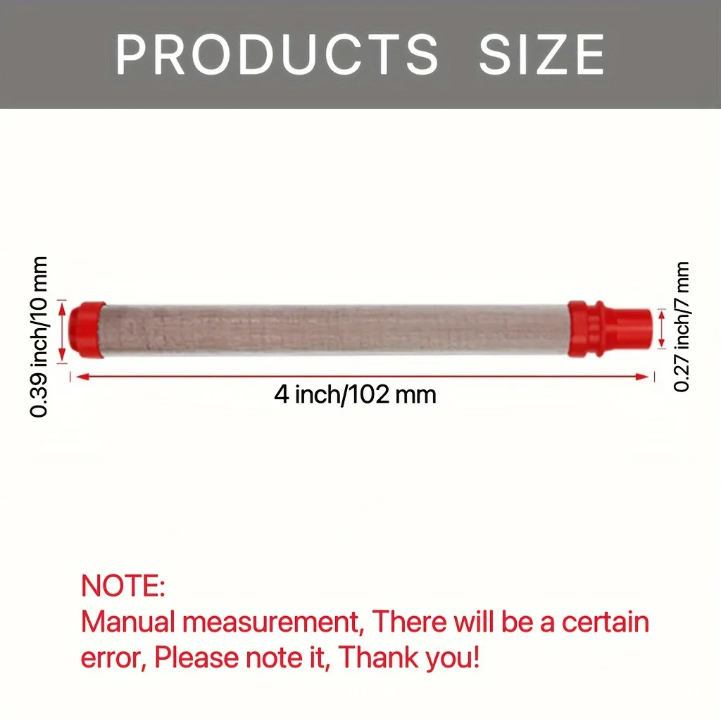 For cross-border spraying machine spray gun red filter high pressure airless spraying machine accessories spray gun filter eleme