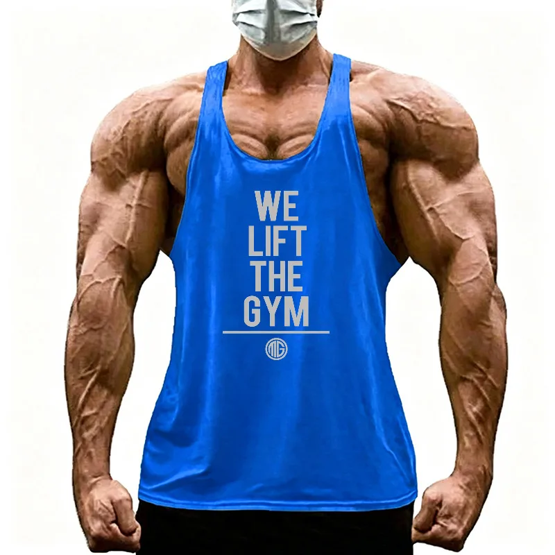Men'S Quick Dry Running Vests Breathable Y-Back Stringer Tank Top For Gym Fitness Workout Training Outdoor Sports Jogging Muscle