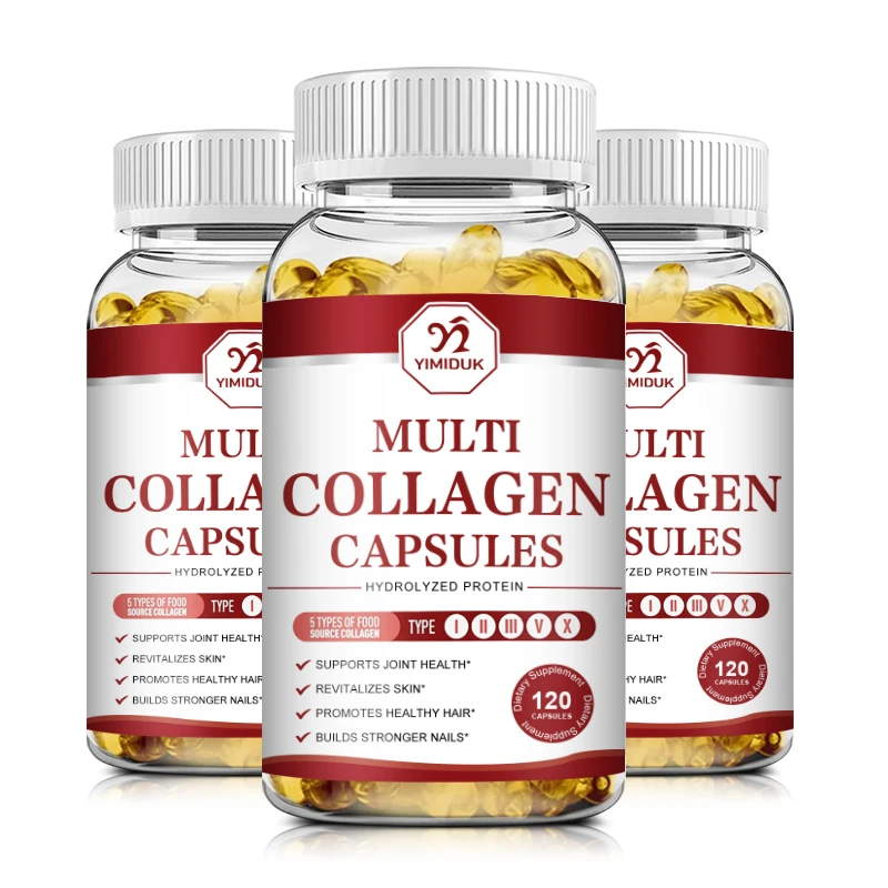 

Multi Collagen Peptides (Types I, II, III, V, X)-Collagen Whitening & Anti-Aging - Vitamin C, Hyaluronic Acid, Biotin