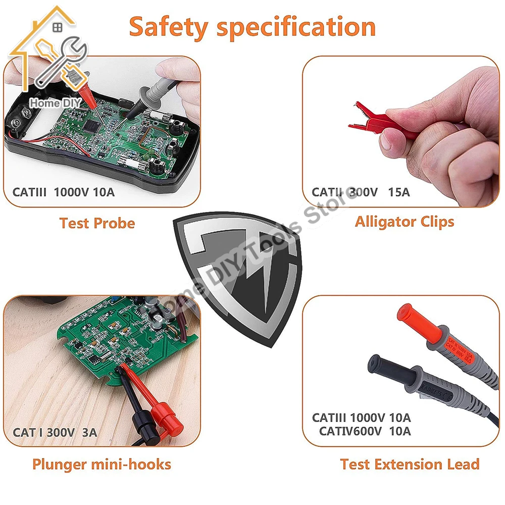 Universal Probe Test Leads Pin para Mult￭metro Digital Agulha Tip Meter Multi Meter Tester Lead Probe Wire Pen Cable K1/K12