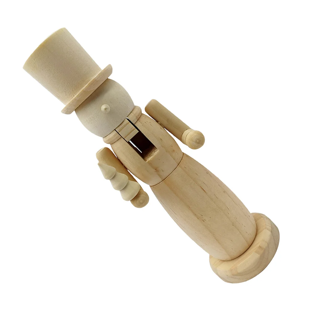 

DIY Blank Nutcracker Soldier Unfinished Wood Figure Christmas Decoration Festive Holiday Ornament Traditional Nutcracker Decor