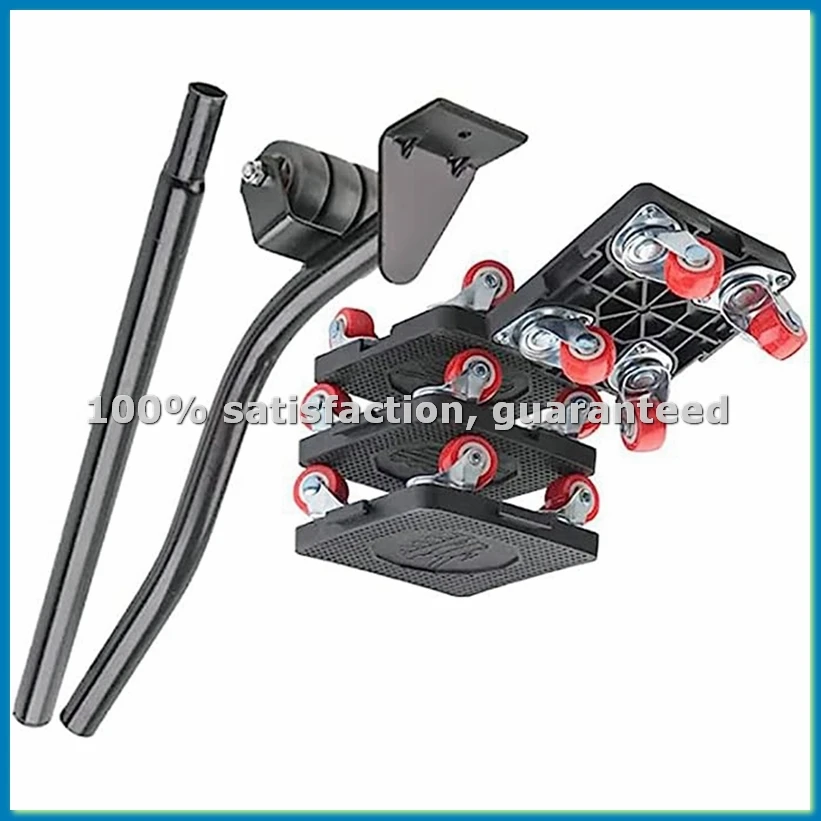 

Инструмент для перемещения мебели, 880 фунтов, с 4 колесами и портативным подъемником, для перевозки мебели, холодильников, диванов, черный-ABWY