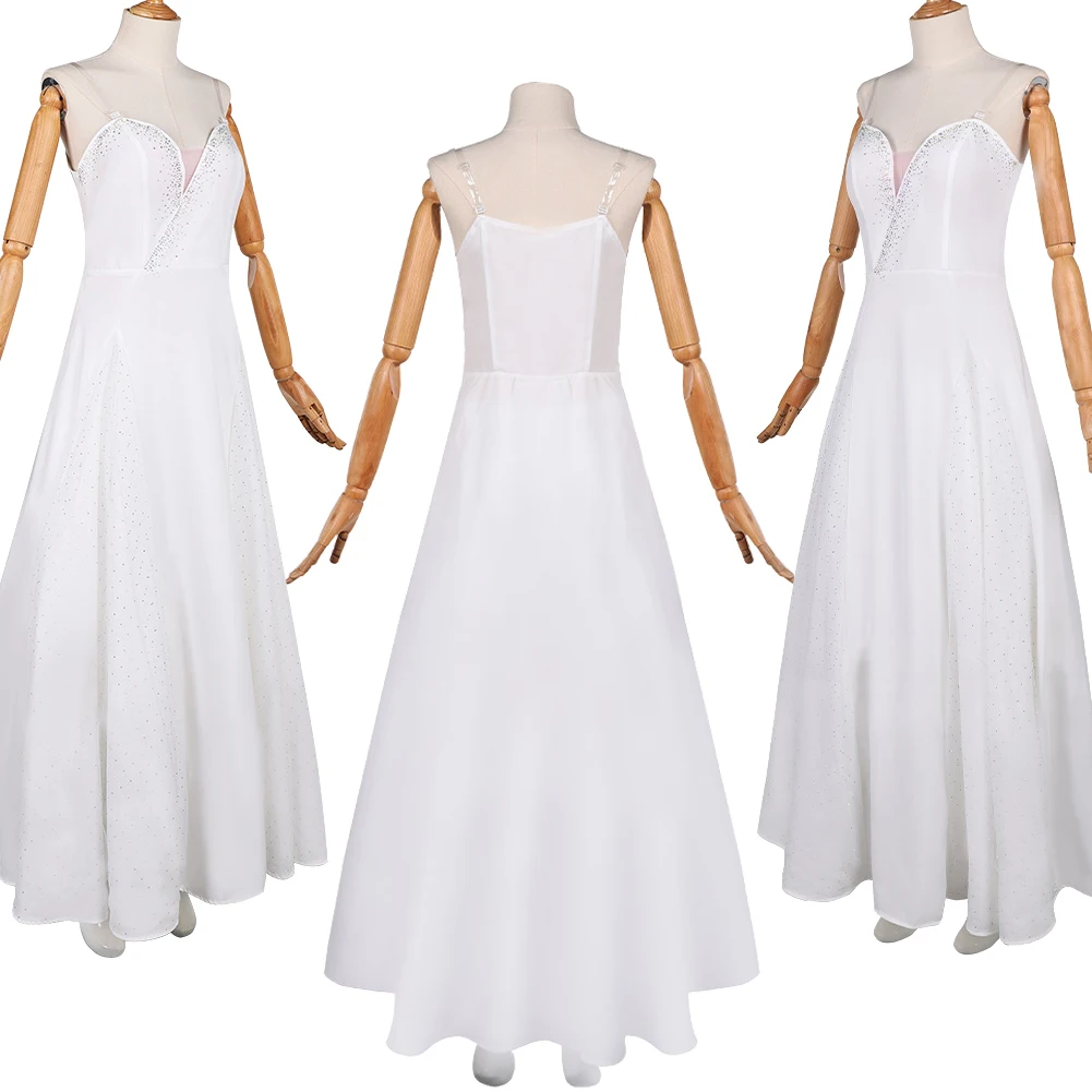 تمويه شريرة ​ 2 Glinda فستان رقص وردي معطف شبكي تنورة بيضاء مجموعة ملابس أزياء الهالوين كرنفال حفلة النساء