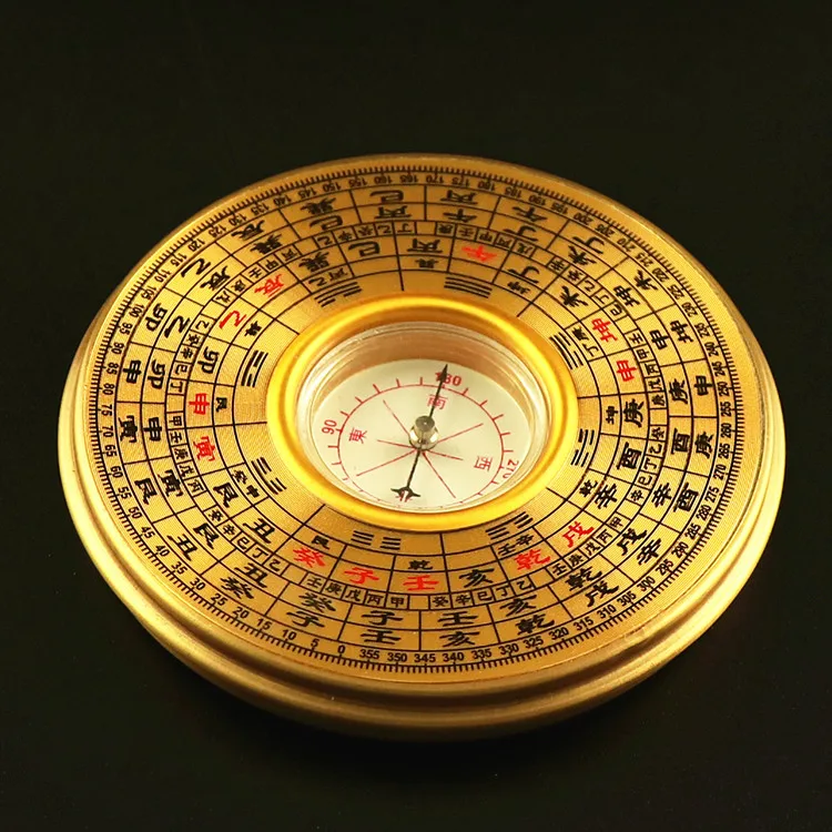 2P-Geomantic master tool-Southeast Asia HOME OFFICE efficacious Eight Diagrams FENG SHUI pocket small compass LUO PAN-free ship