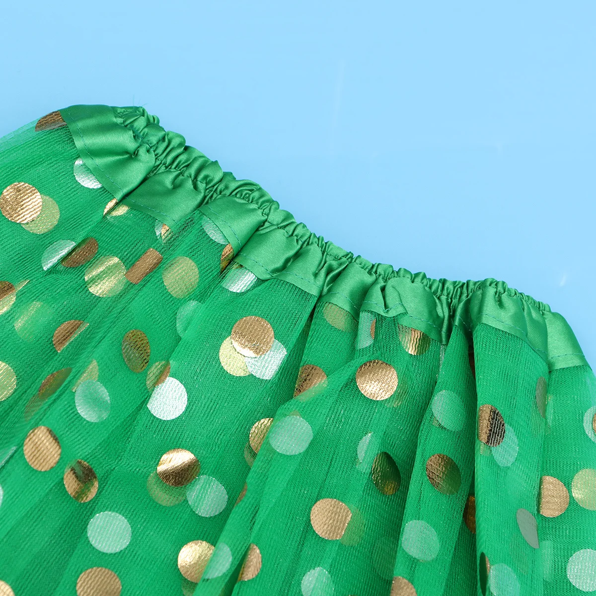 

Tutu Skirt for Girls Green Layered Tulle Skirt Elastic Waistband Sequin Party Dance Holiday Dress-Up Skirts for Girls