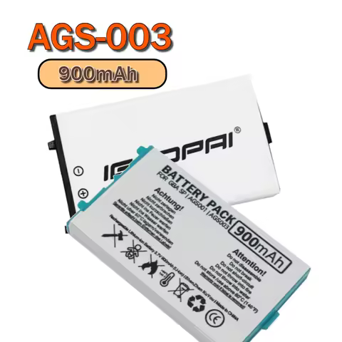New AGS-003 Replace Battery 3.7V 900mAh for Nintendo GBA SP Lipo Battery Pack Lithium Ion Battery Built-in Batteries