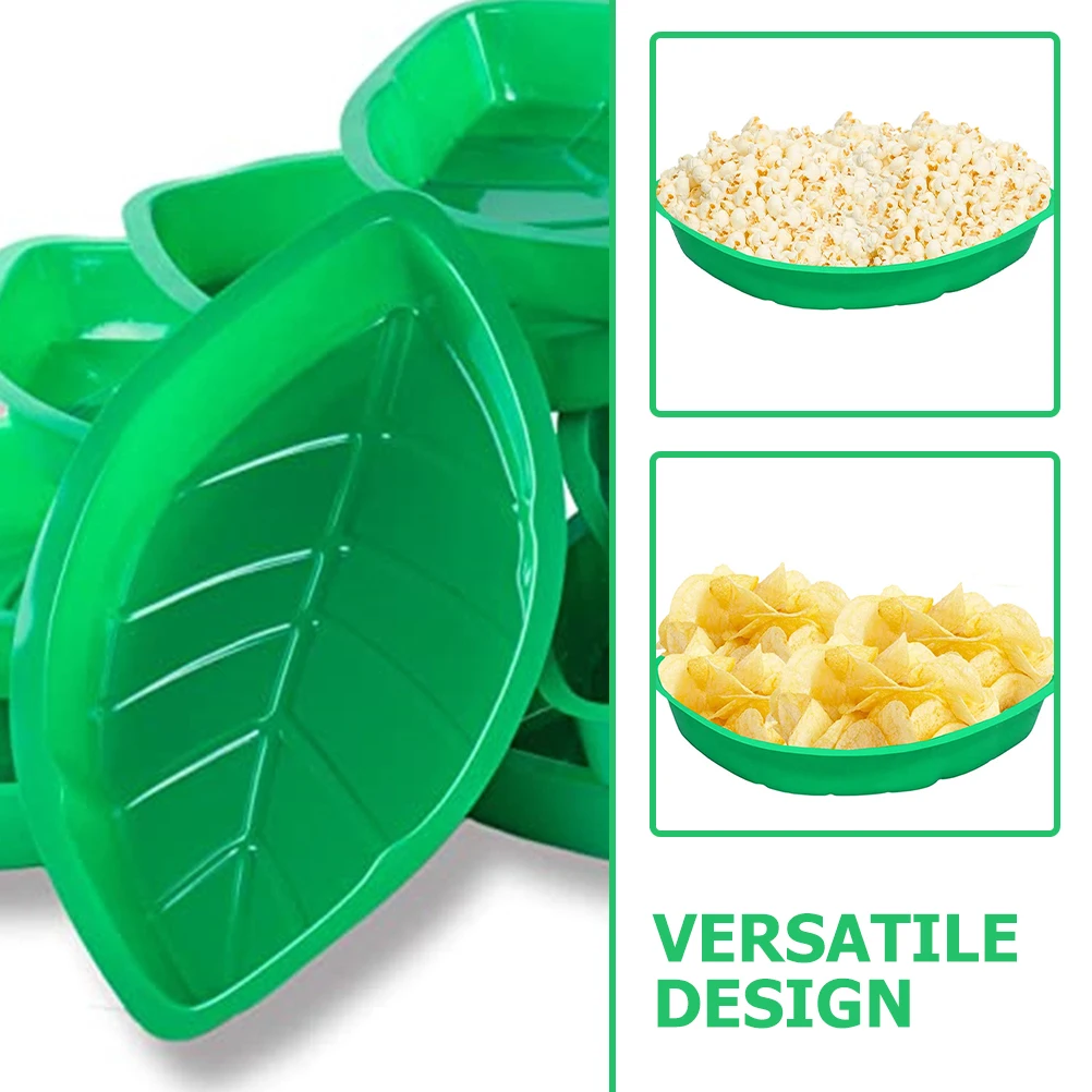 

8Pcs Eco-Friendly Leaf-Tray Fruit Storage Plate Snack Holder Kitchen Dining Accessory