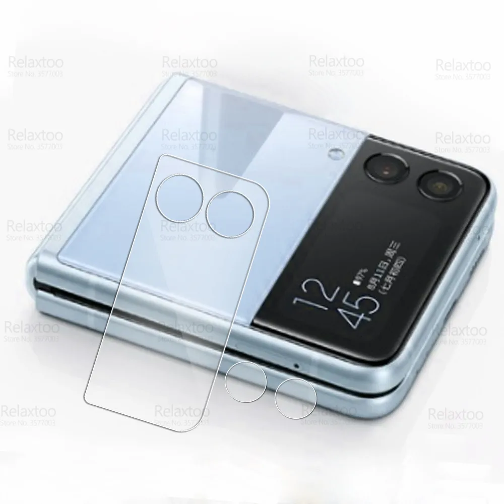 For Samsung Galaxy Z Flip 4 Camera Tempered Glass Cover Sansung ZFlip4 Flip4 4Flip ZFlip 4 Rear Lens Protector Ring Case Fundas