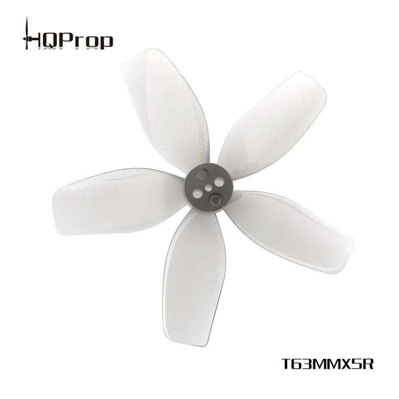 10Pairs (10CW+10CCW) HQPROP DT63MMX5 63mm 5-Blade PC Propeller for FPV Freestyle 2.5inch Cinewhoop IFlight Defender 25