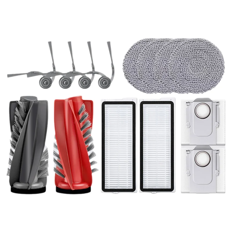 ABUS-로보락 Qrevo 5AE Curv / S5X / 5A1 / 5XC / Curvc 진공 청소기 부품 메인 롤러 사이드 브러시 HEPA 필터 걸레 천 먼지 봉투