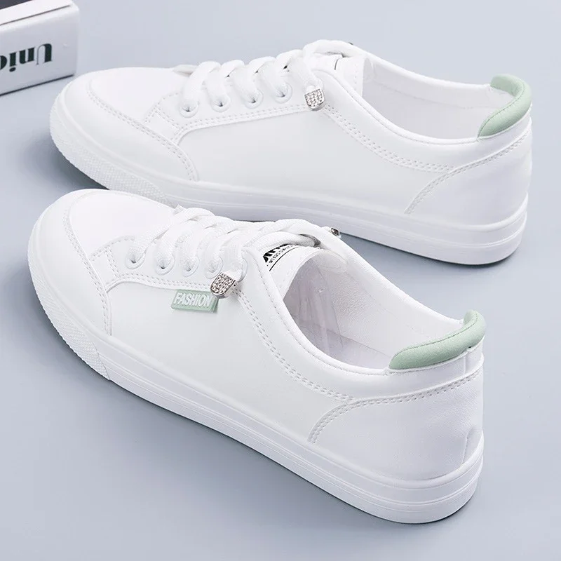 Women Sneakers Women\'s Vulcanize Shoes Spring  Autumn Breathable Flats Solid Color Mesh Shoes Young Woman Casual White Shoes