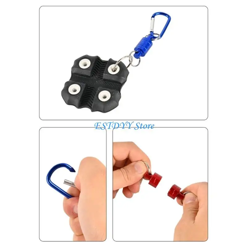 

G6DE Carabiner Buckle Fishing Magnets Fishing Hanging Holder Fishing Clip