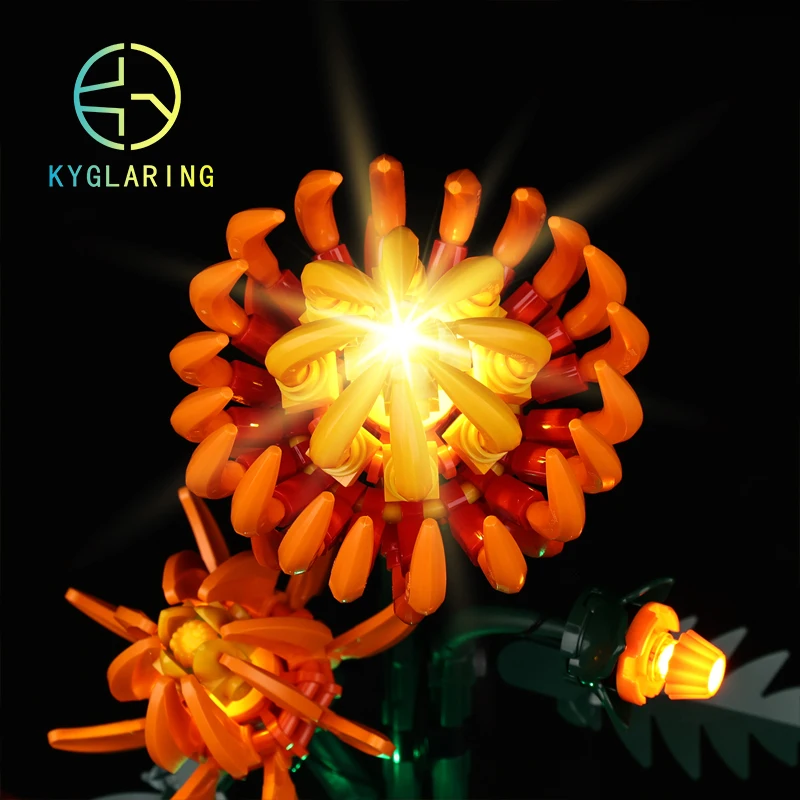 Kyglaring Led Light Kit For 10368 Chrysanthemum Building Blocks Model Toys (Only Lighting Kit No Model)