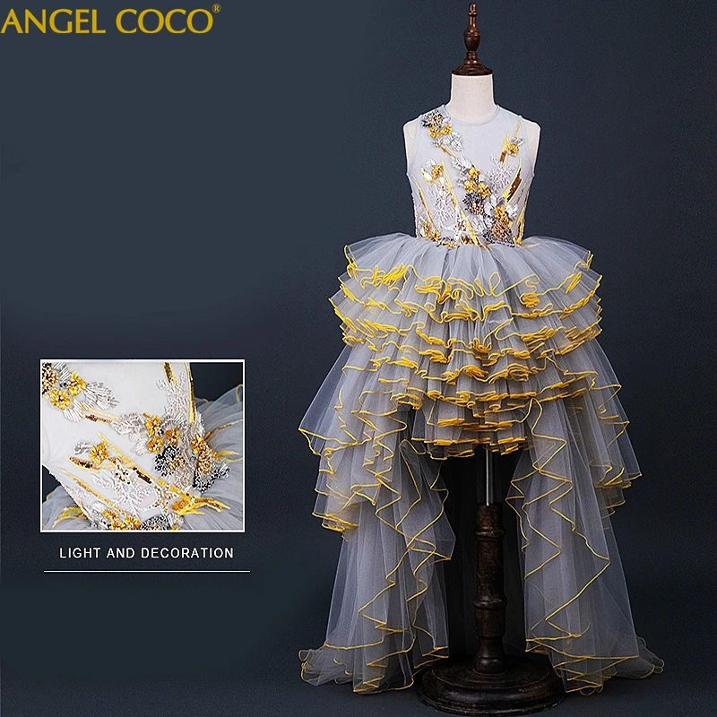 Teenager Girls Dresses for Party Wedding Party Prom Gown Gown Princess Pageant Costume Dresses for Girl Kids Clothes Children