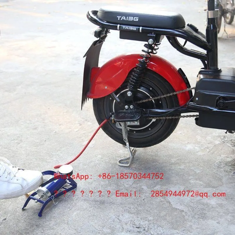 Small Car Air Pump, Pump for Car, Double Cylinder Car Tire Pressure Tire Foot Stepping Air Pump