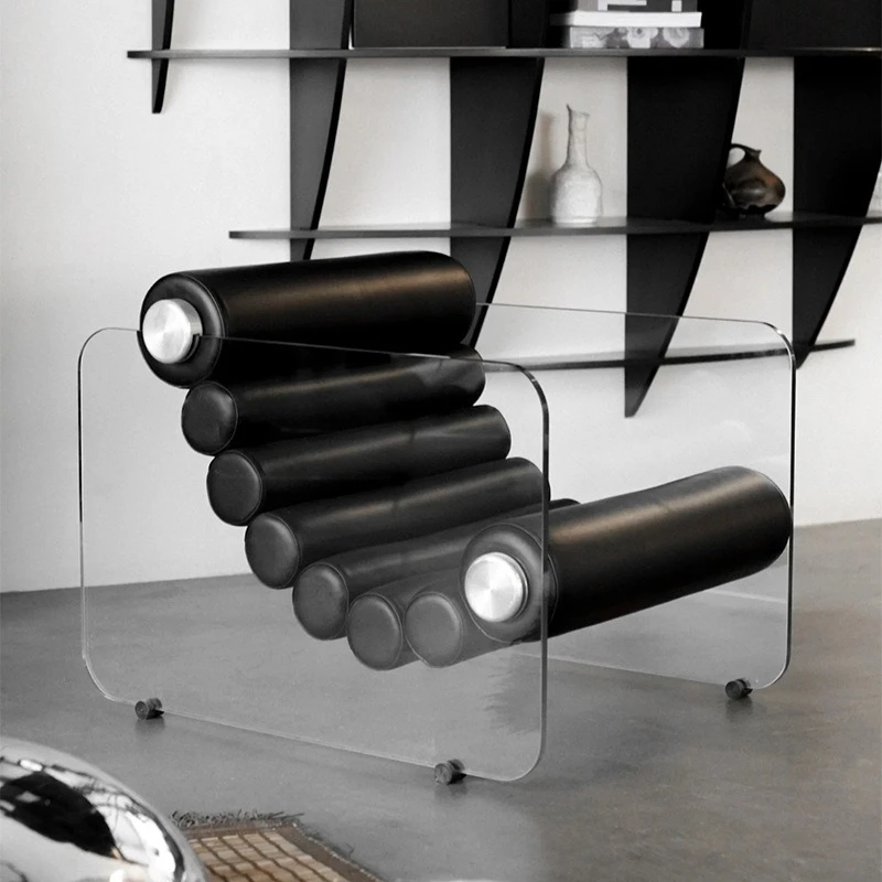 

Modern light luxury transparent suspension back chair