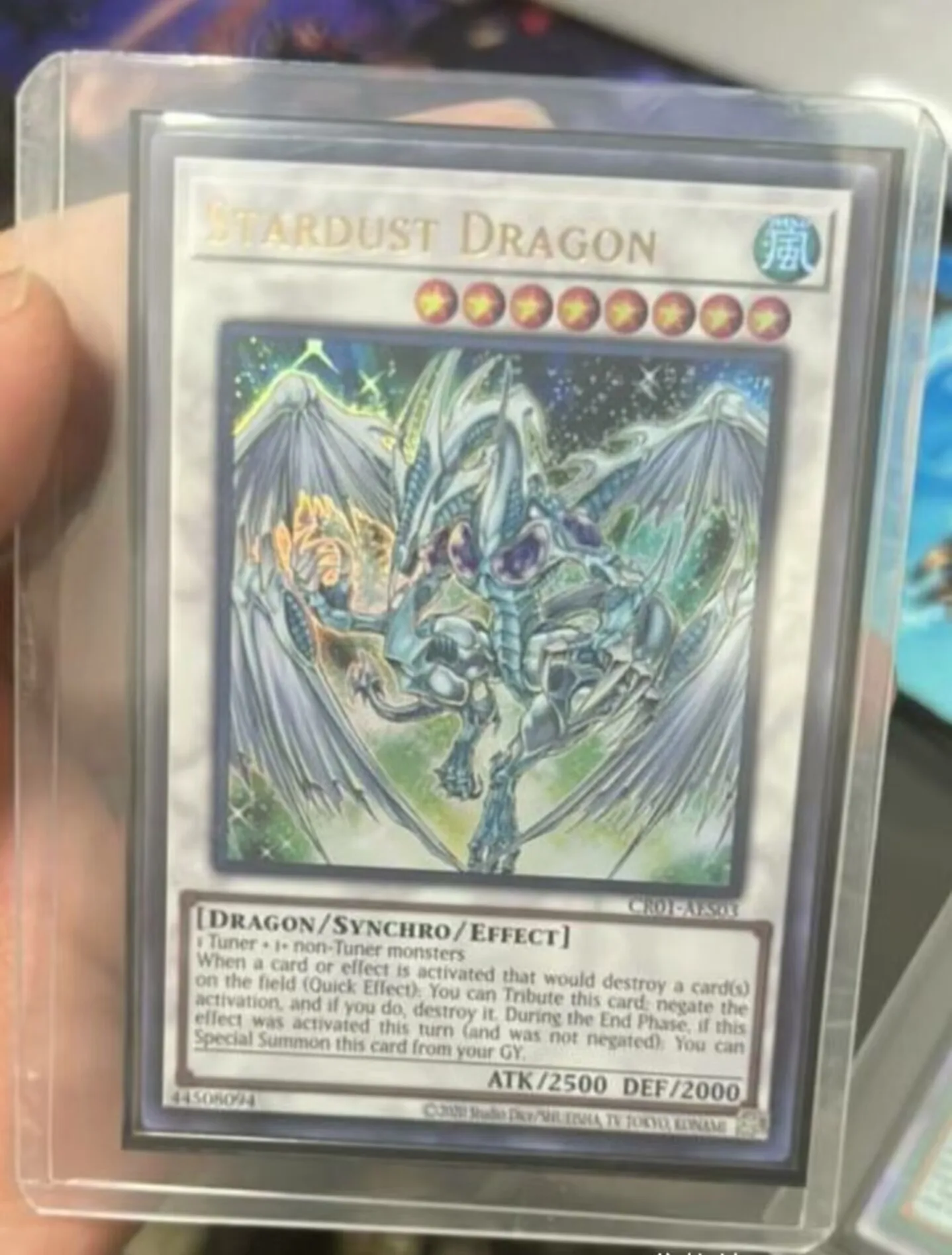 

Yugioh KONAMI Duel Monsters CR01-AES03 Stardust Dragon Ultra Rare Asian English Collection Mint Card