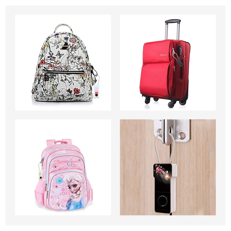 Tuya Fingerprint Padlock Bluetooth Combination Padlock Suitcase Luggage New Metal Code Lock Mini Fingerprint Key Anti-Theft Lock