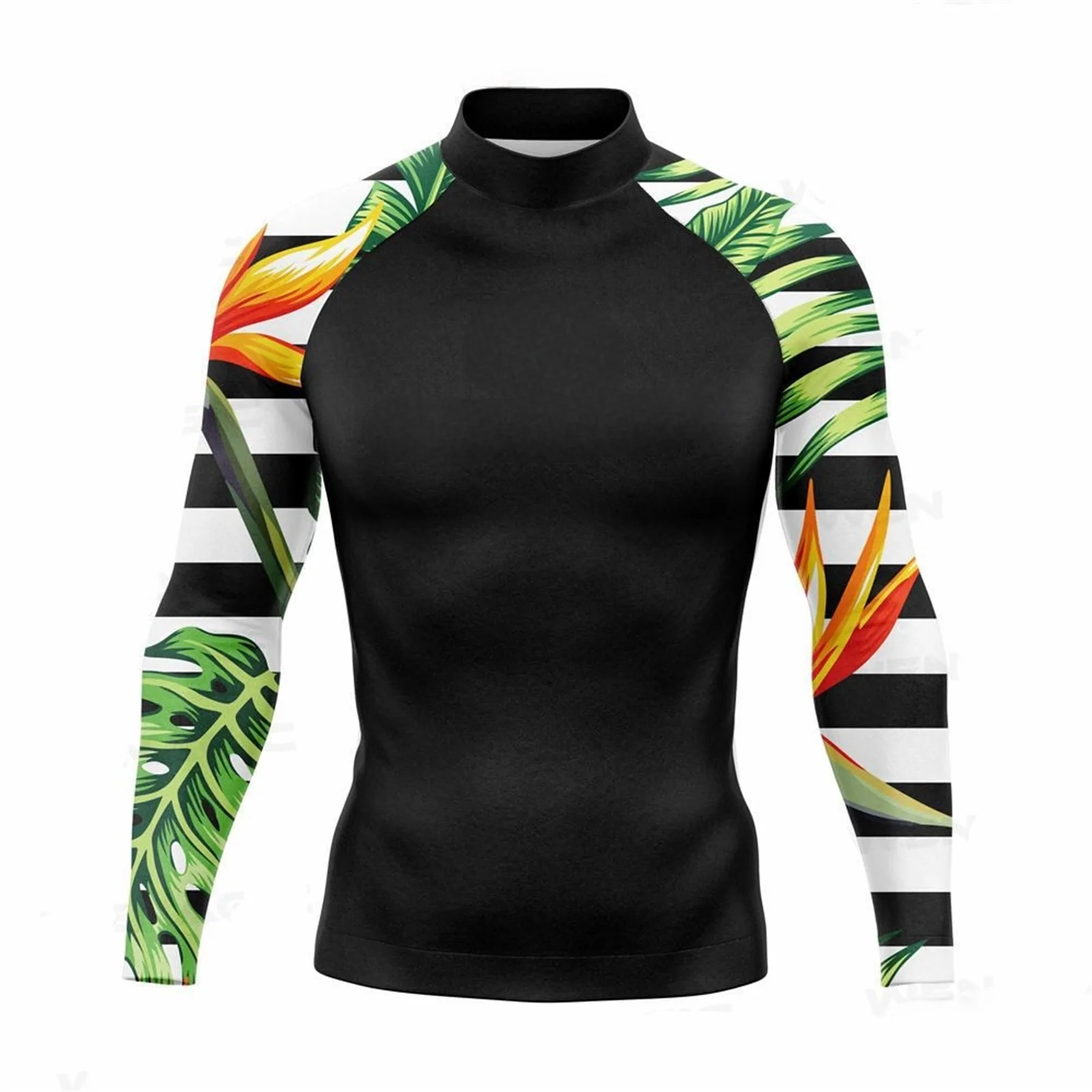 

2026Mens Rash Guard Long Sleeve Swim Shirts for Men UPF 50+ UV Protection Compression Short Sleeve Water Shirts Quick Dry