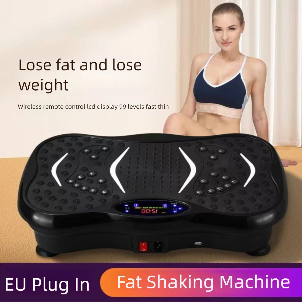 4D Vibration Fat Shaking Machine Mini Multifunctional Whole Body Massager Machine Anti-slip Cardio Training
