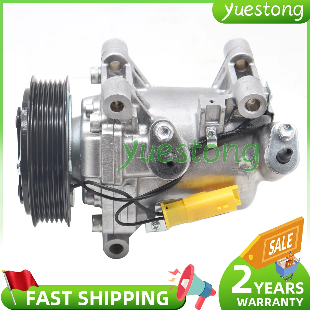 JSR11T 602078   Sprężarka AC do Peugeot 301 Citroen C3 C-Elysee 9810349980 9808860080 9676011680 9806599380   JSR11T 603078