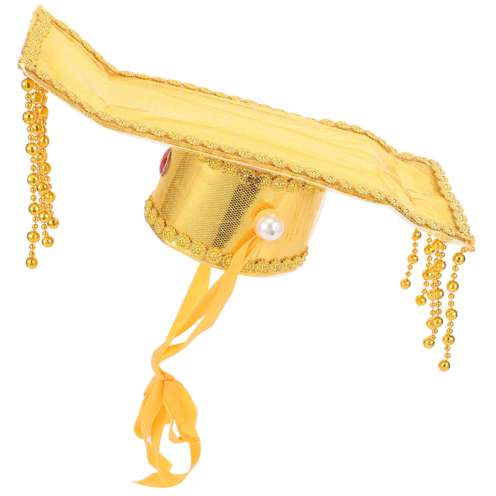 

Traditional Chinese Style Emperor Hat Delicate Noble Cosplay Party Decoration Photo Props Antiques Gift