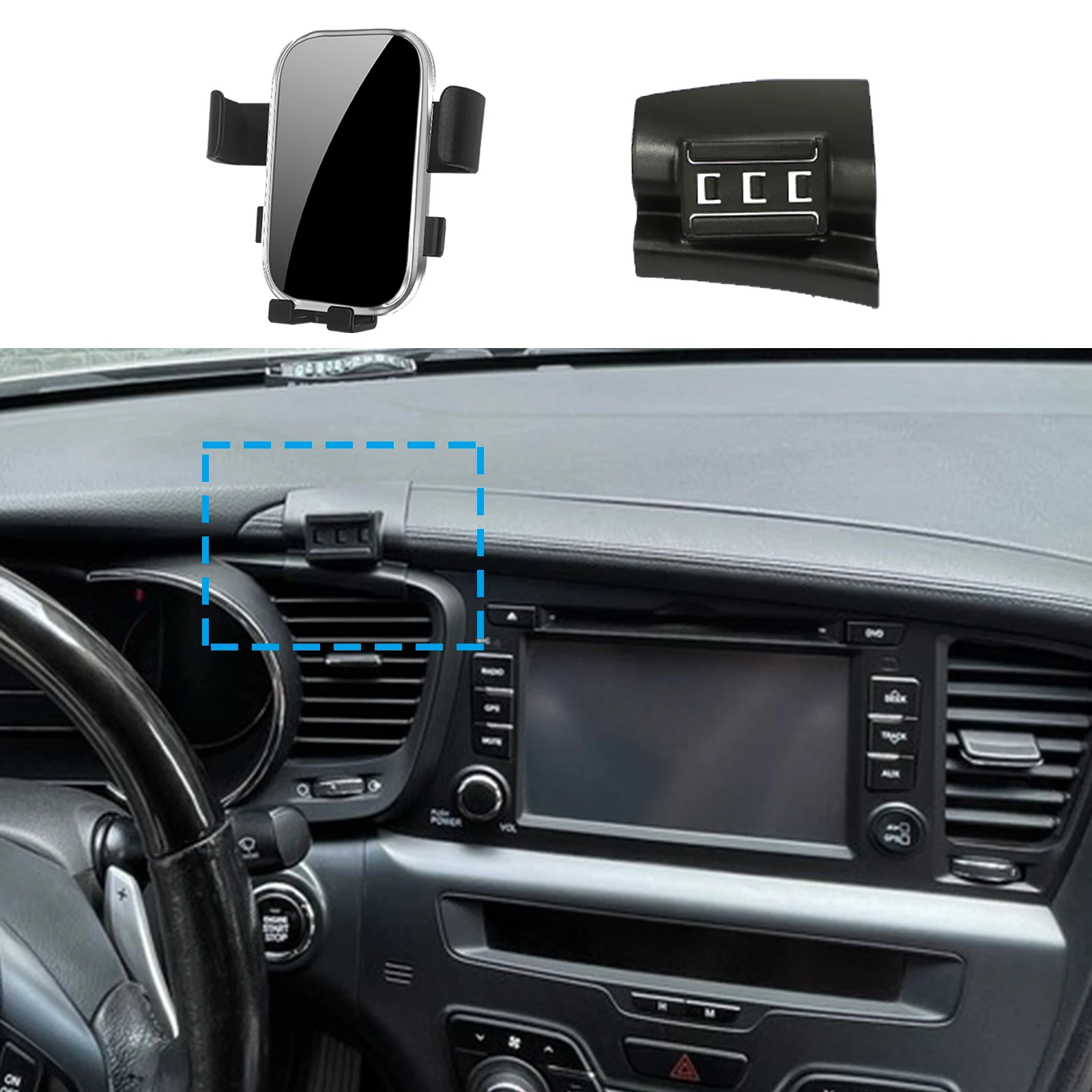 

GPS Bracket Navigation Car Mobile Phone Holde for KIA K5 Optima TF 2011 2012 2013 2014 2015 Stand Auto Accessoriesr