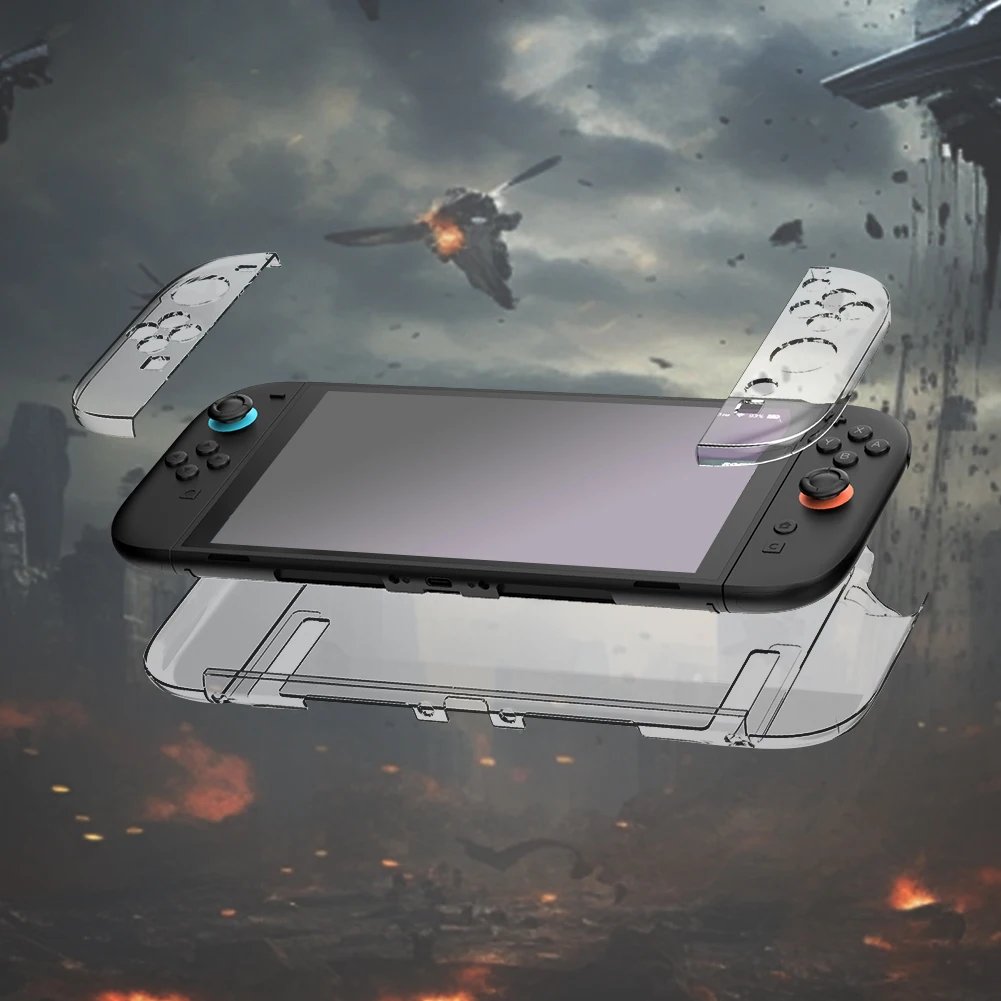 for Nintendo for Switch 2 Game Console Clear Case Anti-Scratch PC Hard Shell Skin Case Cover Gaming Console Accessories