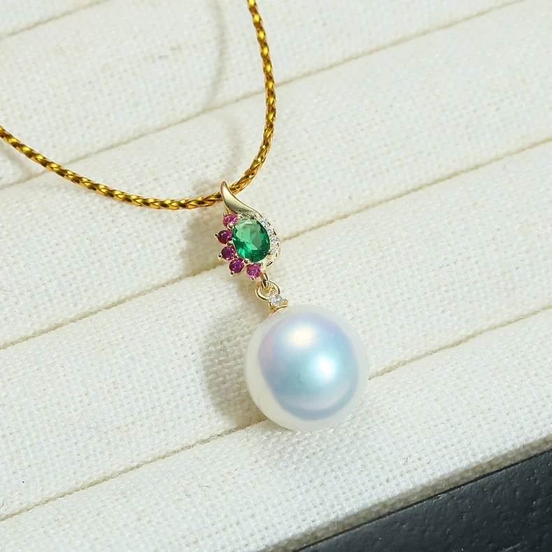 

Wholesale 925 Sterling Silver Pendant Mounts Base Findings Settings Mountings Jewelry Fittings for 7-12mm Pearls 3pcs/lot