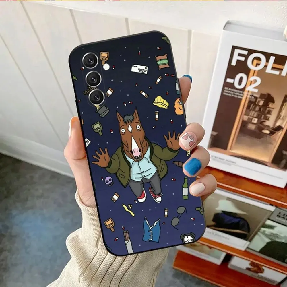 Cartoon B-BoJack Horseman  Phone Case For Samsung Galaxy A13,A21s,A22,A31,A32,A52,A53,A71,A80,A91 Soft Black Cover