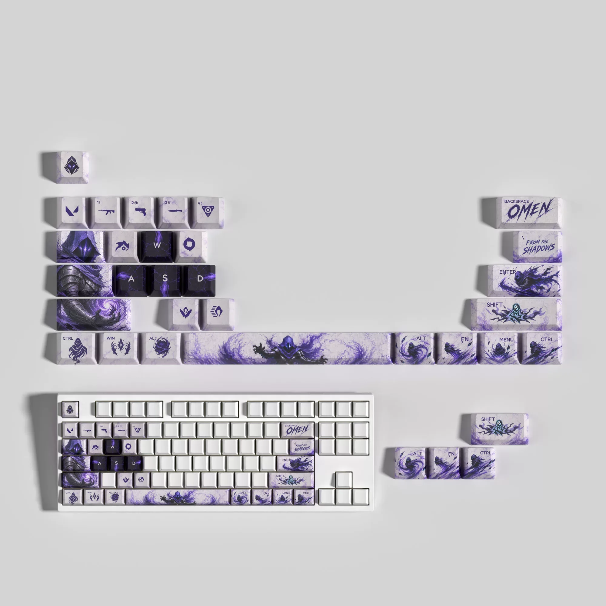 Valorant Keycaps 29 Keys Pbt Anime Game Theme Keycaps All Heroes Optional Heat Sublimation Cross Axis Mechanical Keyboard Keycap view 6