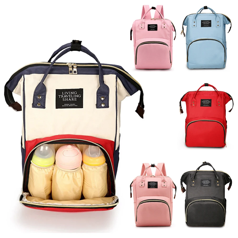 

Fashion Multi Functional Mommy Bags Wear Resistant Insulation Large Capacity Zipper Mommy Backpacks Portable Backpack for Travel