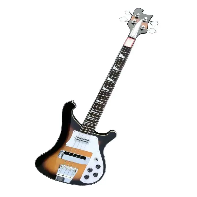 

Rick 4003 Bass Backer Version Guitar Vintage Sunburst Color Chrome Hardware High Quality Guitarar