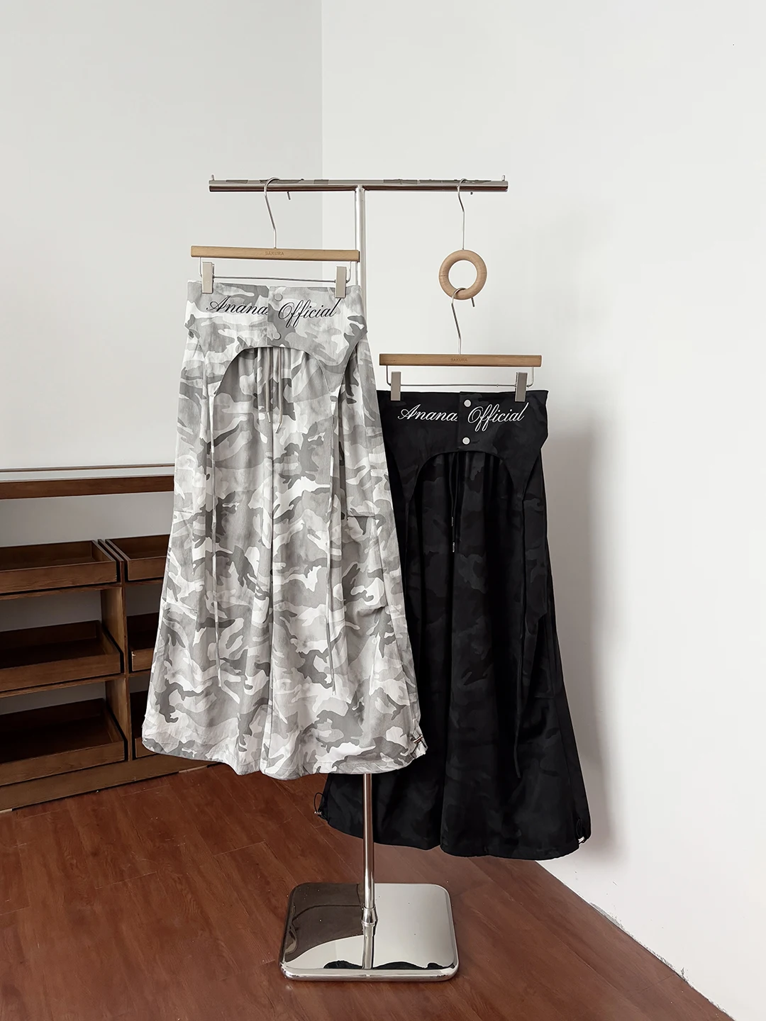 

High Waist Wide Leg Pants Women's Summer American Cool High Street Camouflage Letter Print Slimming Casual Trousers