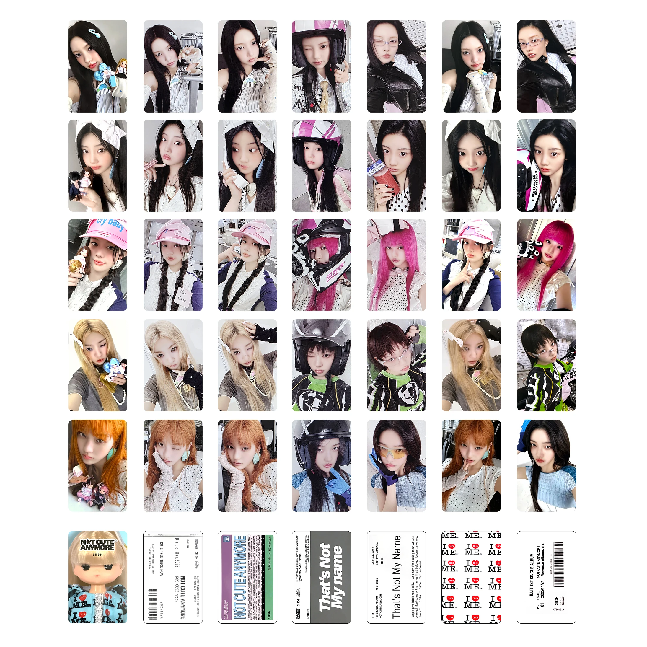 Y2K Racing Style Collectible Lomo Photo Cards Paper Cards for Scrapbook Journal Collection Decor Gift