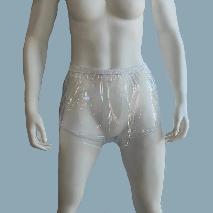 Langkee Haian Erwachsene Inkontinenz Kunststoff Windeln Hosen ABDL PVC Farbe Transparent