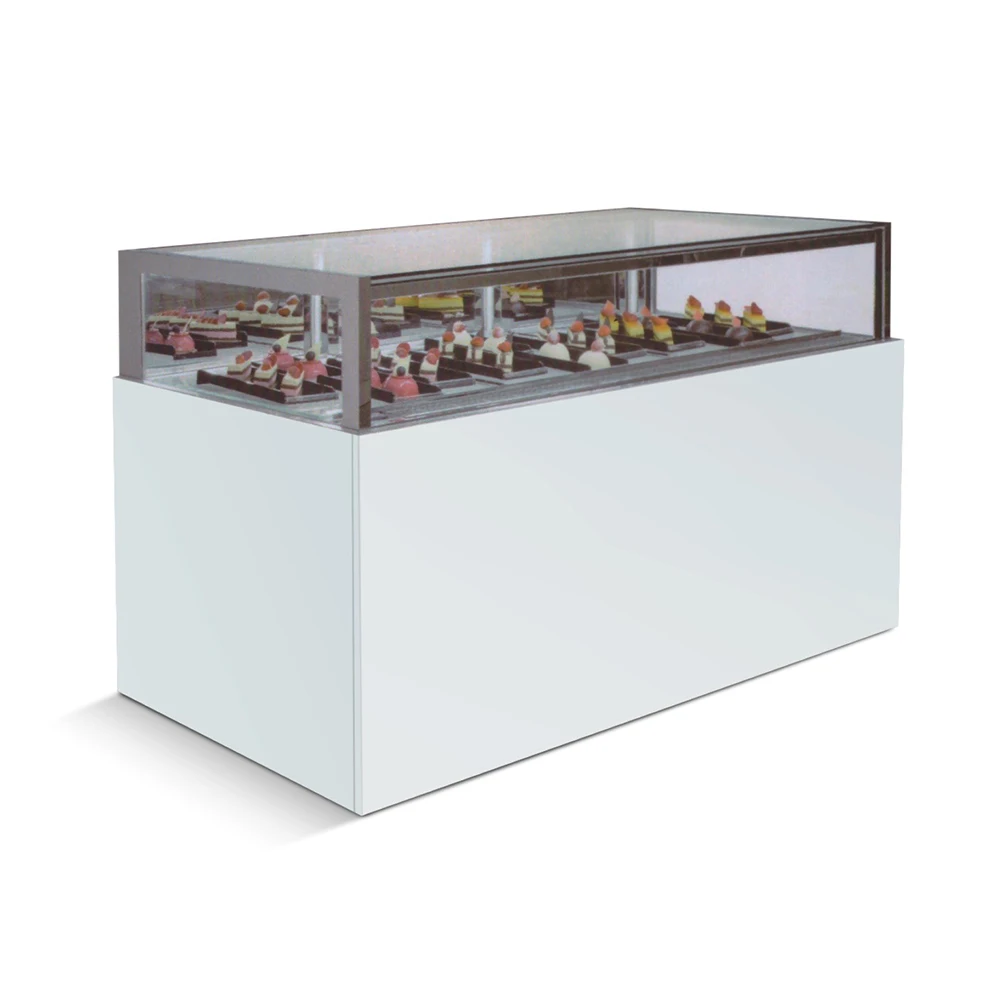 Customized Size Desert Bakery Display Refrigeration Commercial Cake Showcase