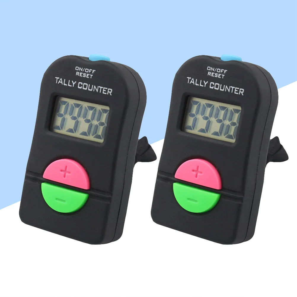 2 PCS Anti-interference Counter Digital Up/Down Handheld Reversible LED Countdown