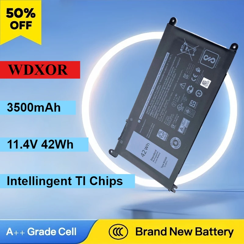 

New WDXOR Laptop Battery For Dell Vostro 5468 5471 5568 Inspiron 17 5770 5767 5765 15 5584 5567 7560 3583 5538 5567 T2JX4 3CRH3
