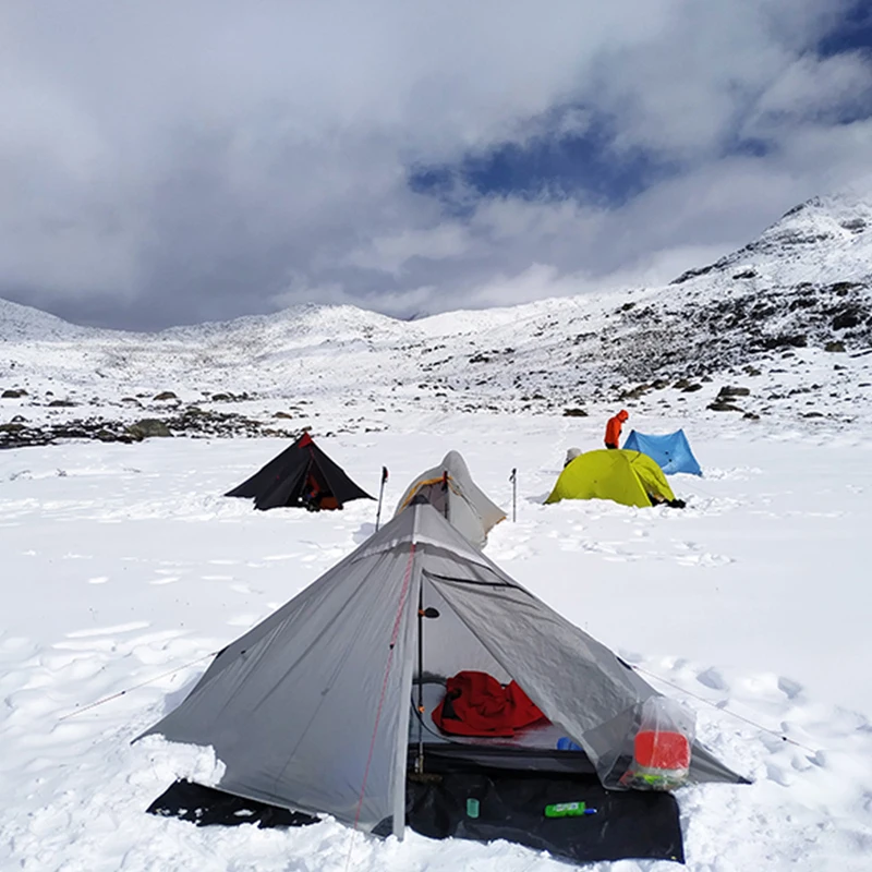 3F UL GEAR الرسمية Lanshan 1 برو خيمة في الهواء الطلق 1 شخص خفيفة التخييم خيمة 3 الموسم المهنية 20D Silnylon Rodless