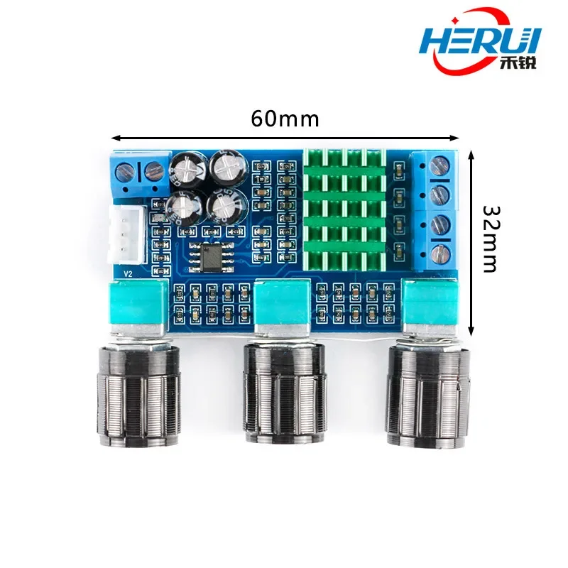 XH-M567 TDA3116D2 Digital power amplifier board 2*80W Dual channel audio amplifier module high power