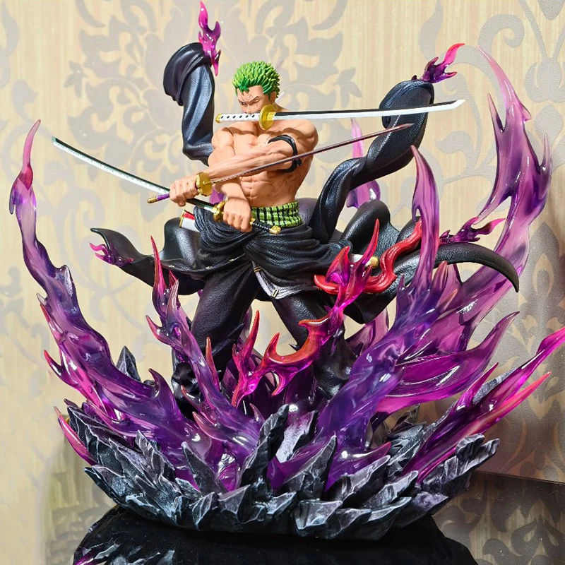 In Stock Jt Statue Th Enraged Zoro One Piece Anime Figure Figure Pvc Statue Collection Model Room Decoration Christmas Gifts
