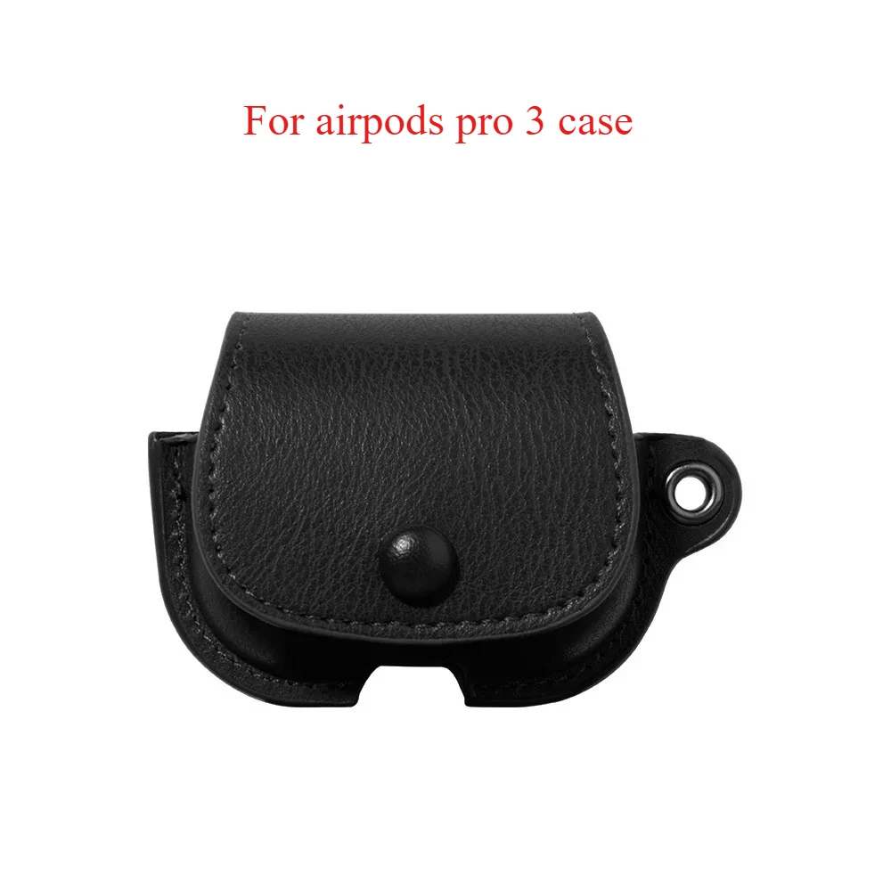 

For Airpods Pro 3 Generation Protection Cover Luxury Shockproof PU Leather Wireless Earphone Cover Classical For AirPods Pro 3