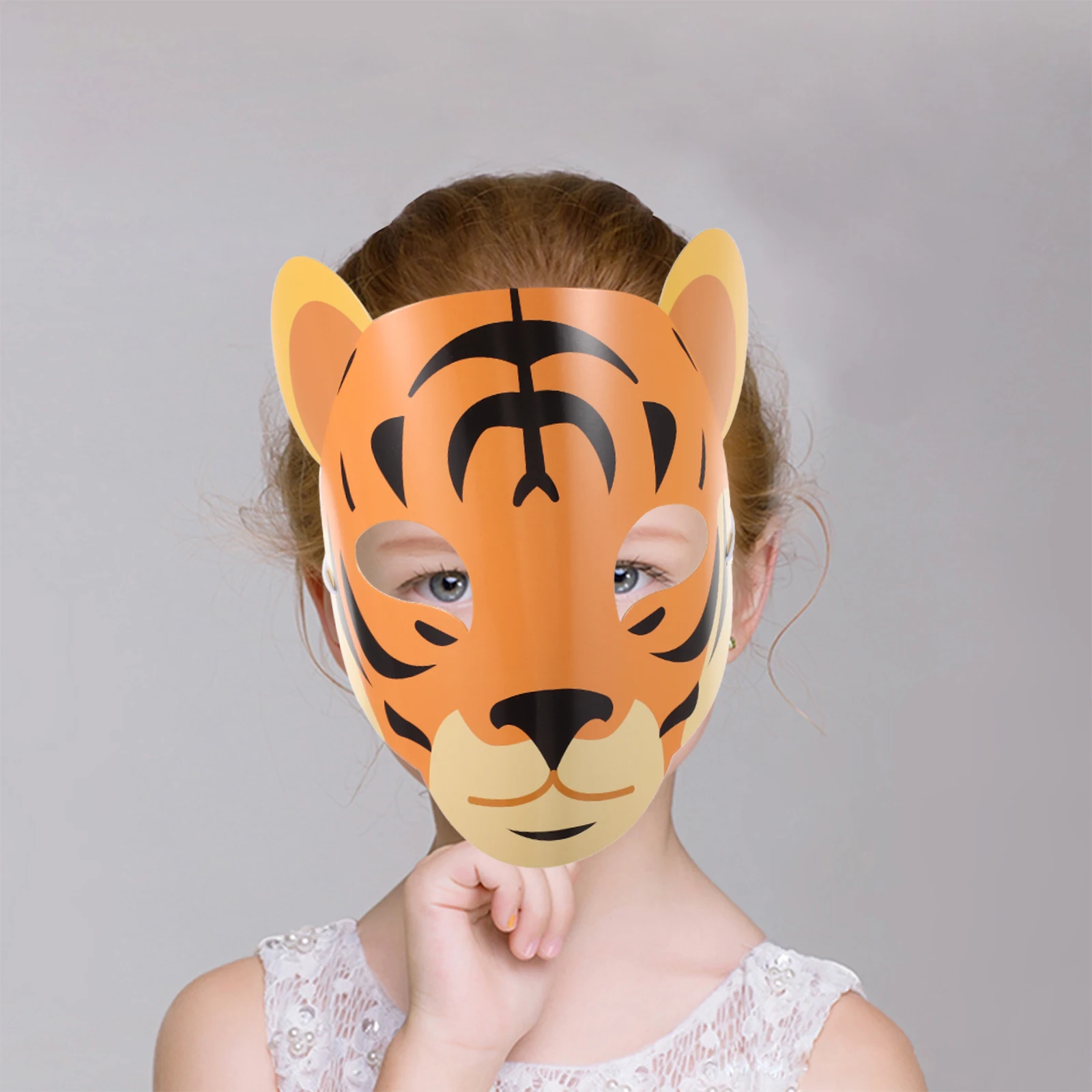 

15 Pcs Animal Mask Costume Masks Party Favors Headgear Face Dinosaur Paper Child