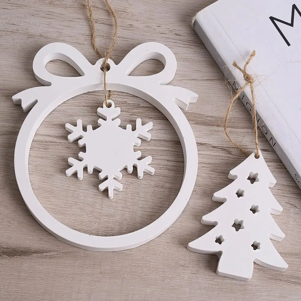 DIY Crafts Christmas Pendant Silicone Mold Handmade Elk Snowflake Gloves Christmas Tree Mold Resin Gypsum Mould